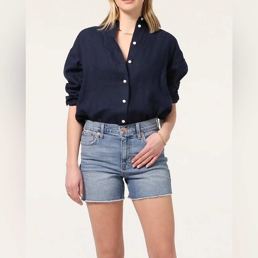 J. Crew High-Rise Denim Short in Tea Time Wash NWT